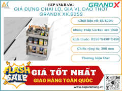 Giá đựng chai lọ gia vị dao thớt GRANDX XK.B25S - 250mm